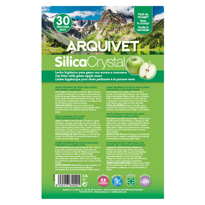Arena de SilicaCrystal con Perfume de Manzana Verde Arquivet 3,8 L