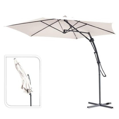 Guarda-sol Eccentric Ambiance 150 x 150 x 245 cm - Várias cores