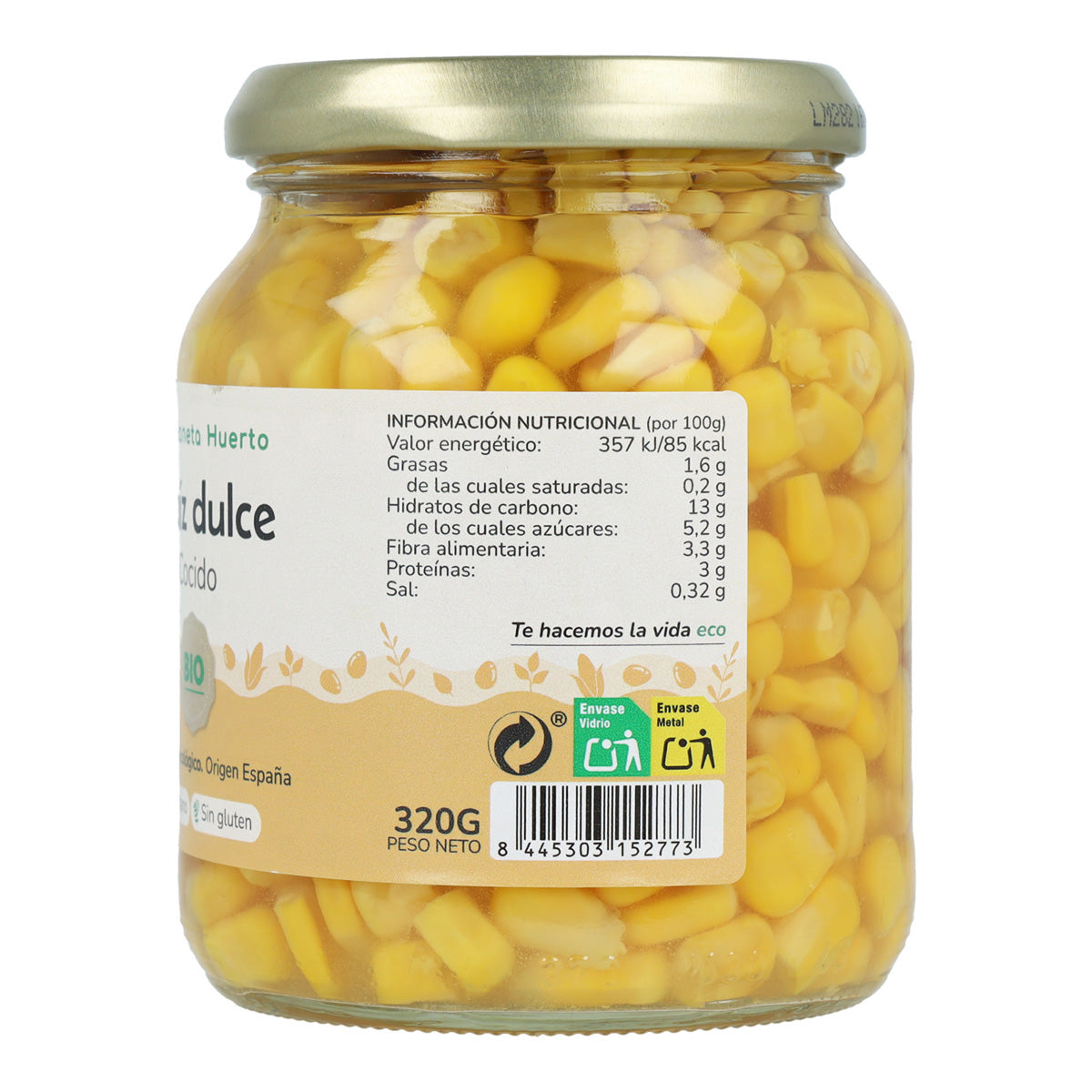 Milho doce ECO Planeta Huerto 340 g