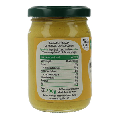 Mostarda Biológica El Granero, 200 gr 