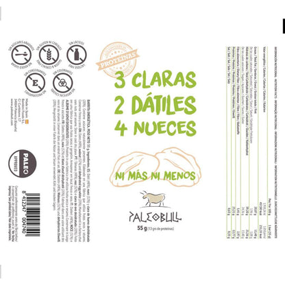 Barra Energética Paleobull com Nozes e Tâmaras 55g