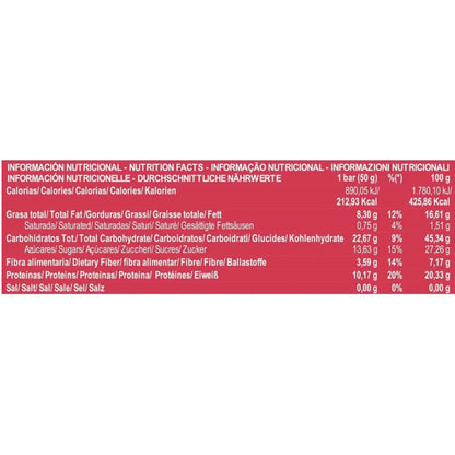 Embalagem de 10 barras energéticas PaleoBull de tâmaras, avelãs, reishi e cacau, 50 g