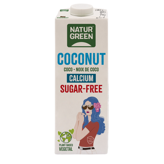 Bebida vegetal de coco e cálcio sem açúcar NaturGreen 1 litro