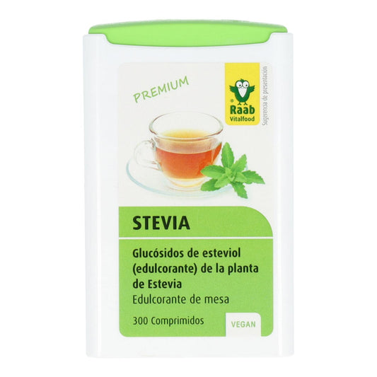 Comprimidos de stévia Raab Premium, 300 comprimidos