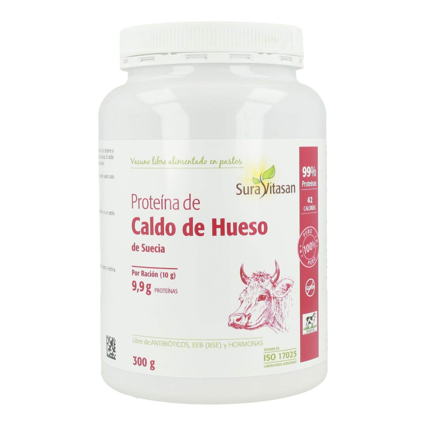 Embalagem de 3 x Proteína de Caldo de Osso 300 g Sura Vitasan