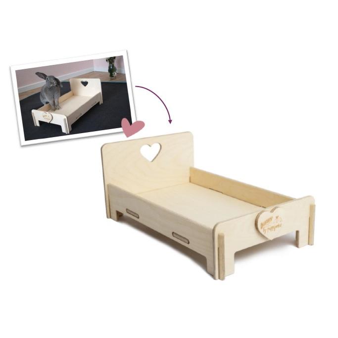 Cama para coelhinhos 30,8x21,5x51,8cm 1 unidade Cama para roedores