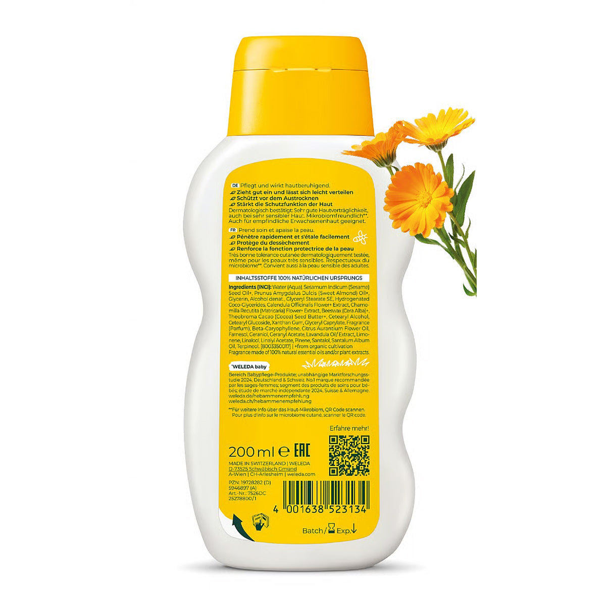 Leite Corporal de Calêndula Weleda, 200ml