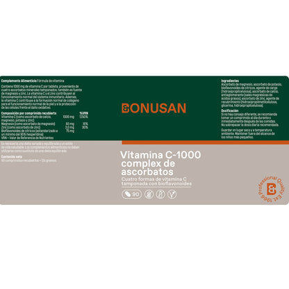 Complexo de ascorbato de vitamina C-1000, Bonusan 30