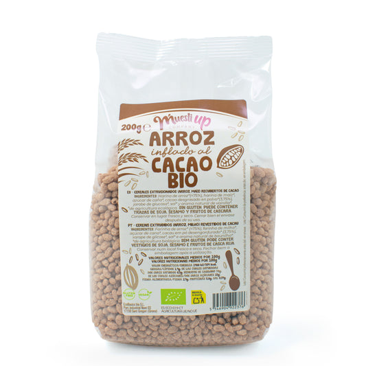 Arroz inflado con cacao sin gluten bio La Finestra Sul Cielo 200g