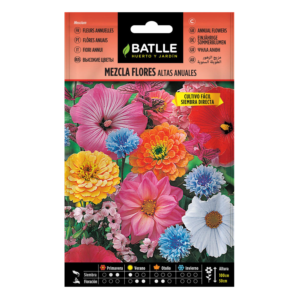 Sementes de mistura de flores altas anuais Batlle