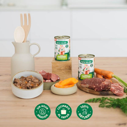 Pack de 6 Ragouts Tradicionais de Carne e Frango Wild Balance para Cães 400 g