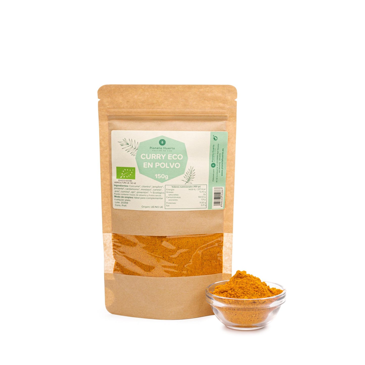 Caril em pó ECO Planeta Huerto 150 g doypack