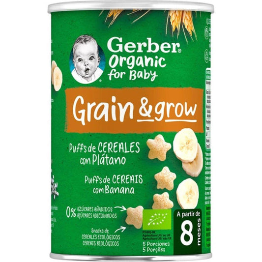 Snack Orgânico Gerber e Arroz com Banana 35 g Snack Organic e Arroz Gerber com Banana