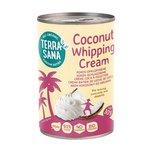 Chantilly de leite de coco 400 g Terrasana