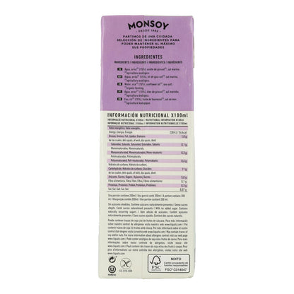 Bebida Vegetal de Arroz Biológico Monsoy 1 L
