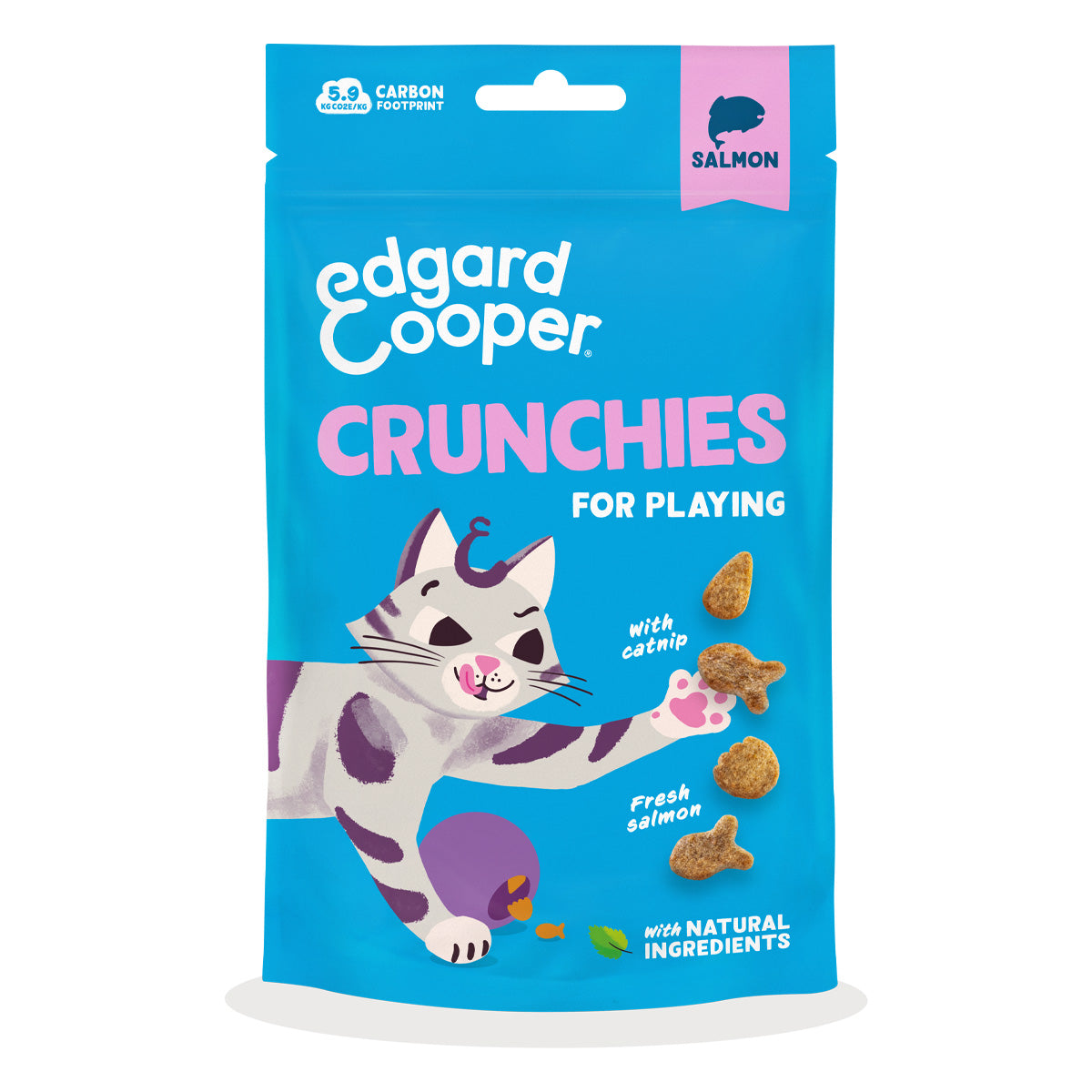 Biscoitos de Salmão Natural para Gatos Edgard Cooper 50g