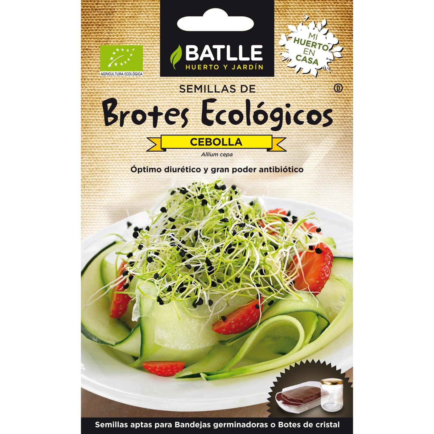 Sementes de cebola biológicas Batlle para rebentos