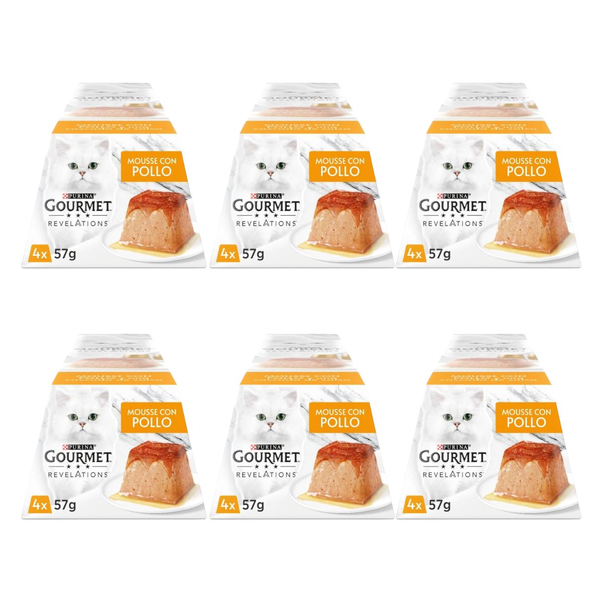 Embalagem de 6 x Mousse de Frango GOURMET REVELATIONS (4 x 57 g)