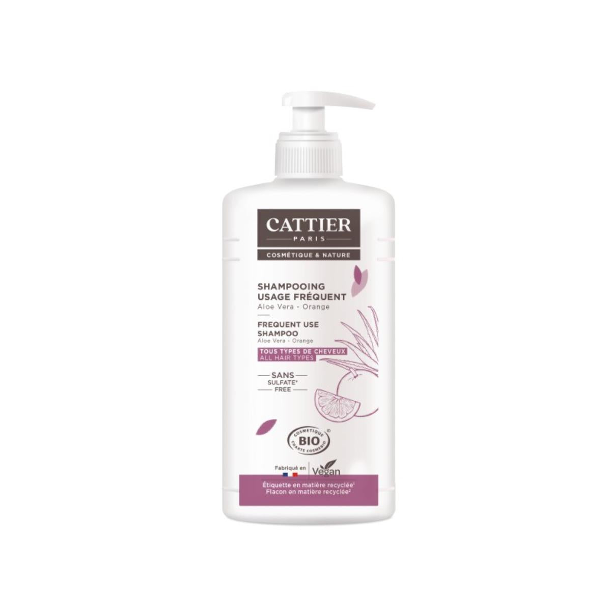 Champô de Uso Frequente sem Sulfato Cattier 500 ml