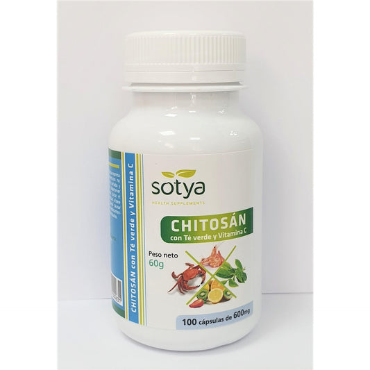 Quitosana + Chá Verde + Vit.C Sotya 100 Caps