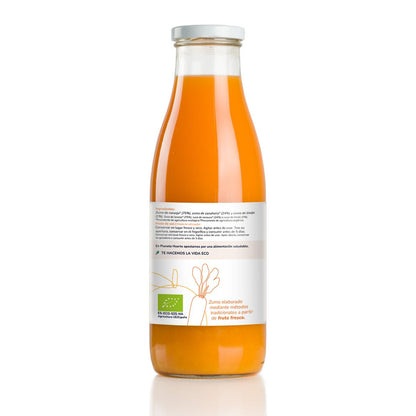Pack 6x Zumo de Zanahoria y Naranja 100% fruta exprimida Eco Planeta Huerto 750ml