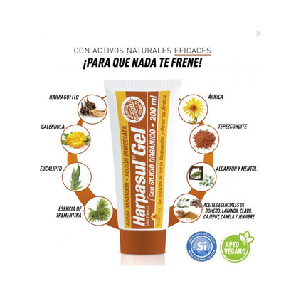 Gel HARPASUL® com silício orgânico Natysal 200 ml.