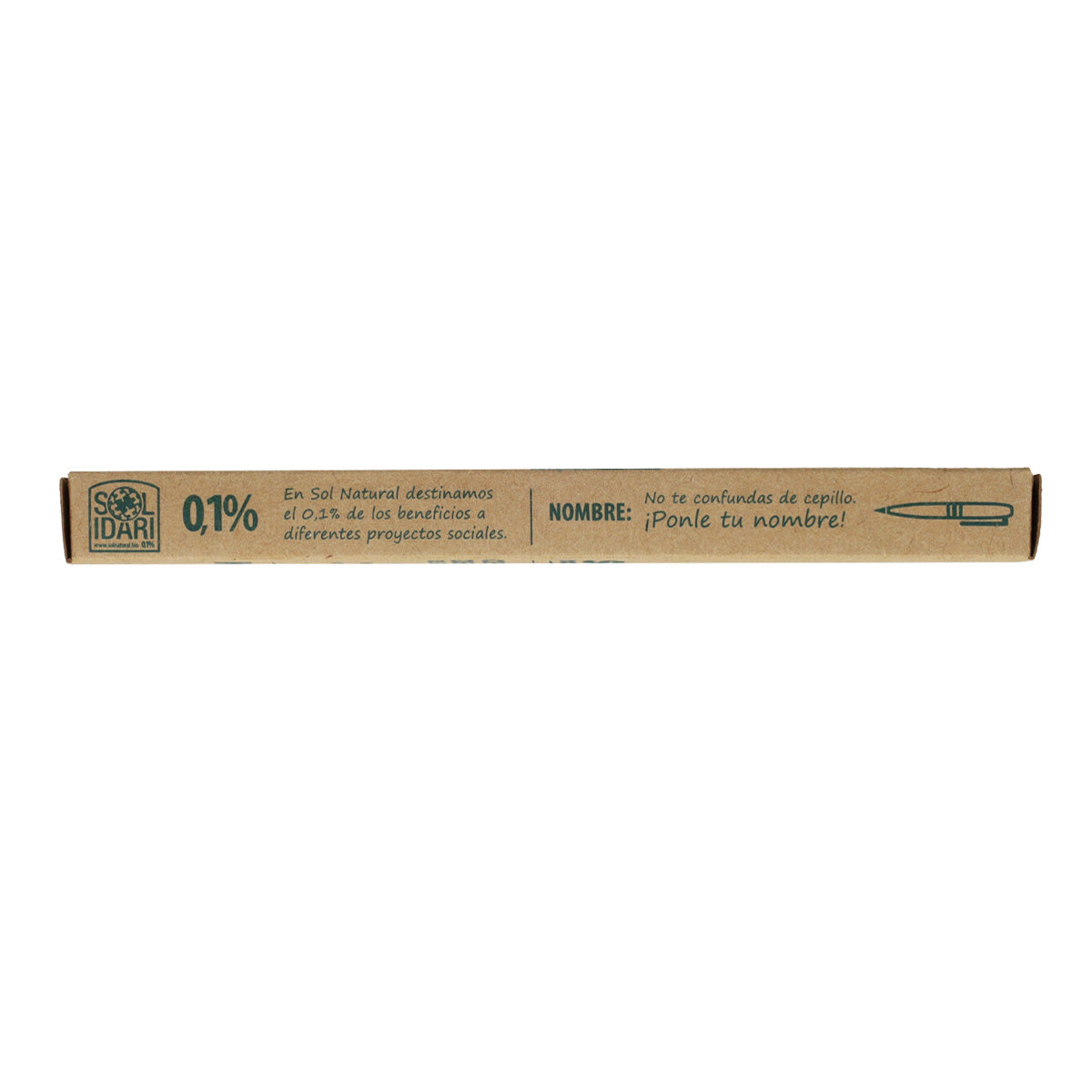 Escova de dentes de bambu infantil Sol Natural