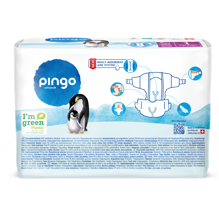 Fraldas Pingo T1 (Recém-nascido) 27 Unidades