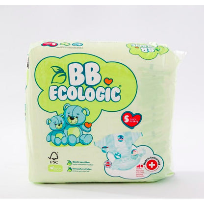 Fraldas Ecológicas BBECOLOGIC Tamanho 5 Criança 24 unidades