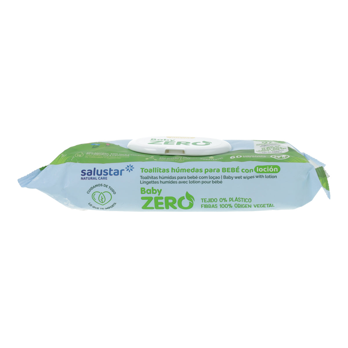 Toalhitas biodegradáveis ​​Salustar para bebé 80 unidades