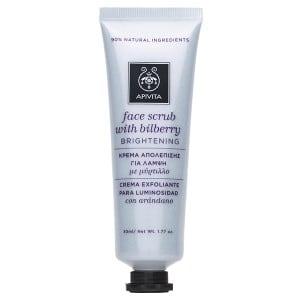 Máscara Facial Esfoliante Iluminadora de Mirtilos Apivita 50 ml
