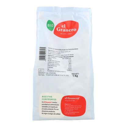 Farinha de Espelta Branca Biológica El Granero 1kg