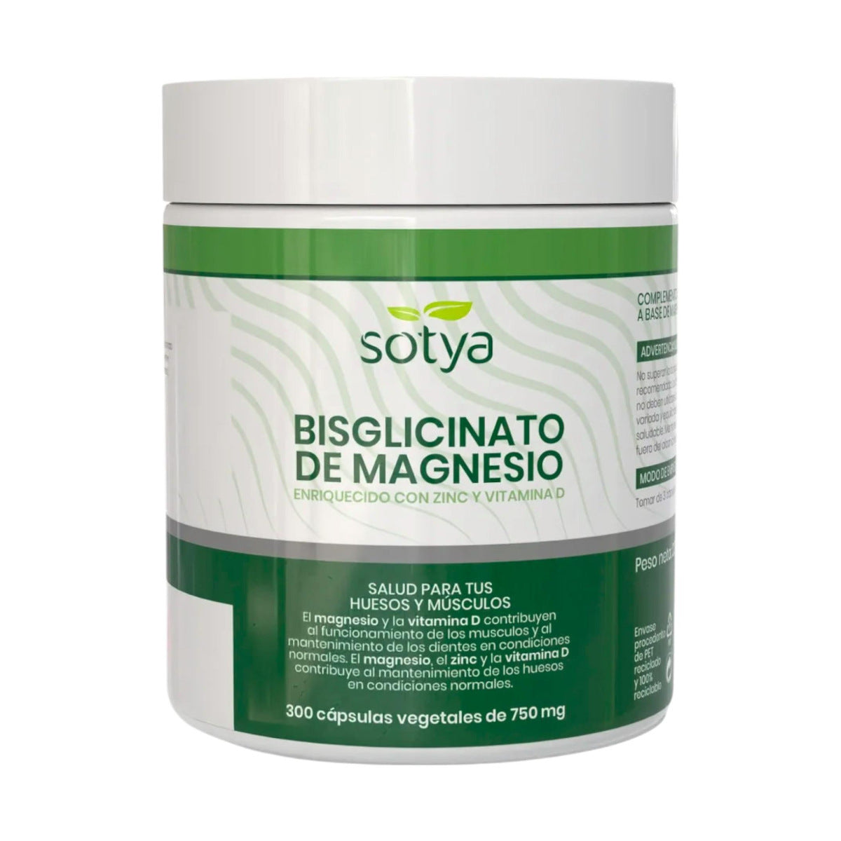 Bisglicinato de magnésio, Sotya, 300 cápsulas