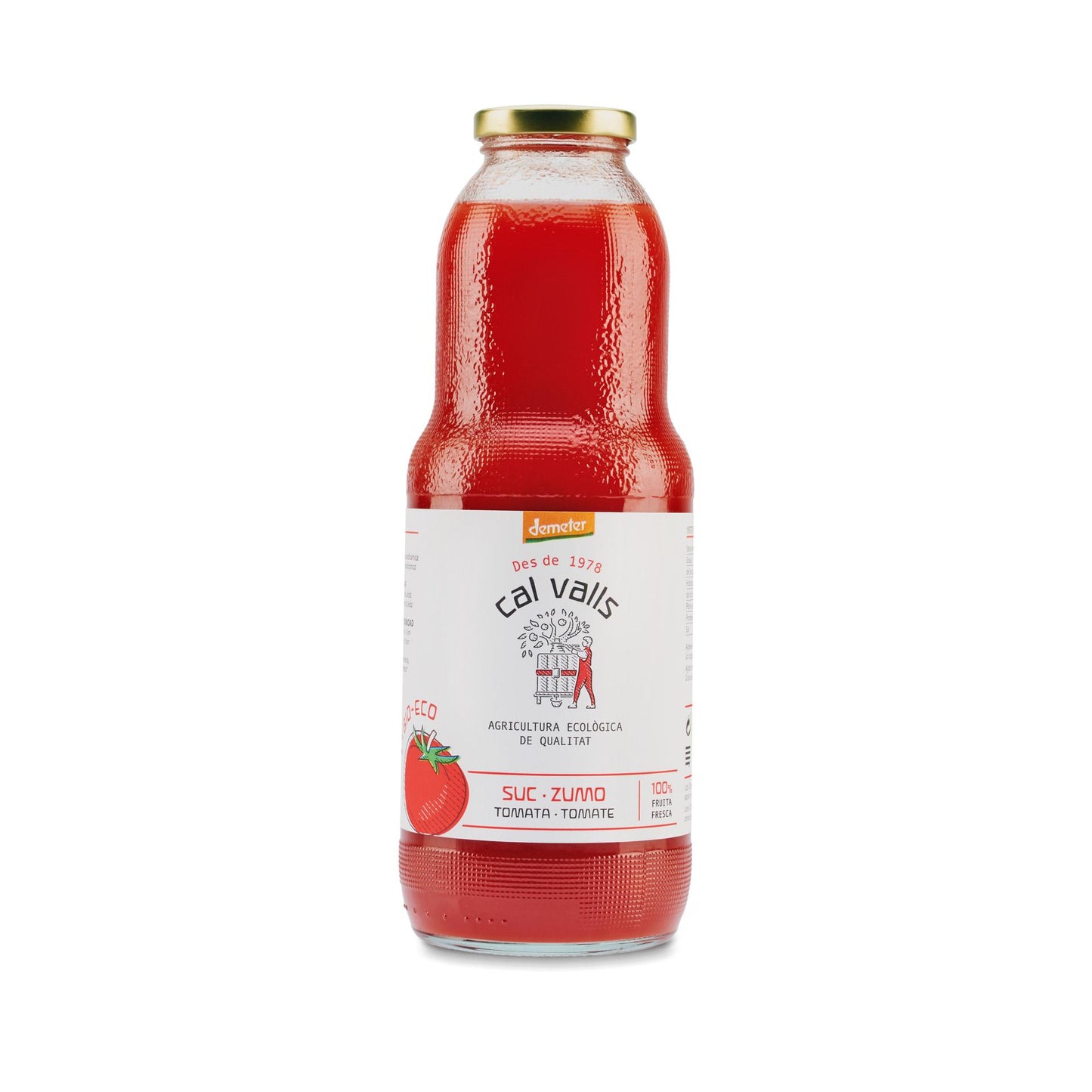 Sumo de tomate biológico Cal Valls 200 ml