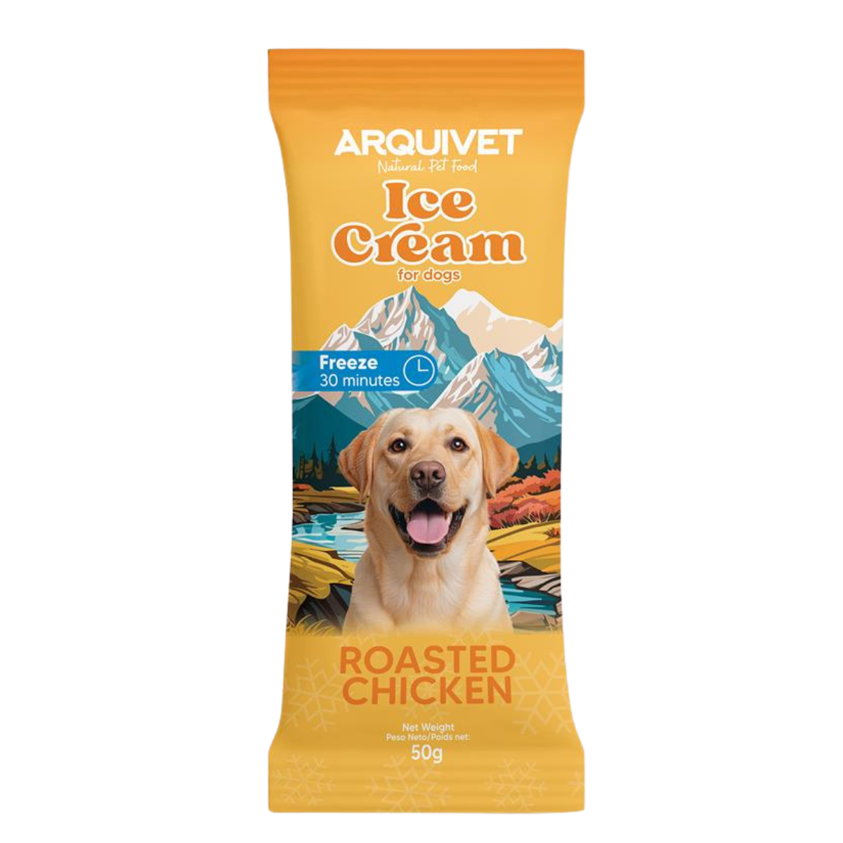 Arquivet Gelado de Frango Assado para cães 50 g