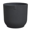 Maceta Antracita Vibes Fold Round Elho 14cm 100% reciclado