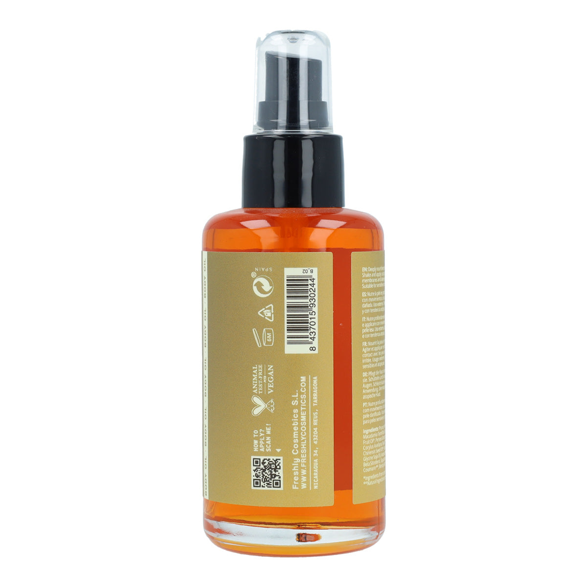 Óleo Corporal Refrescante Golden Radiance 100ml