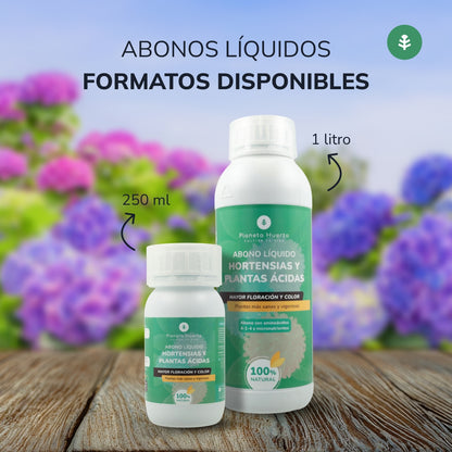 Fertilizante Líquido Planeta Huerto para Hortênsias e Plantas Ácidas 250 ml