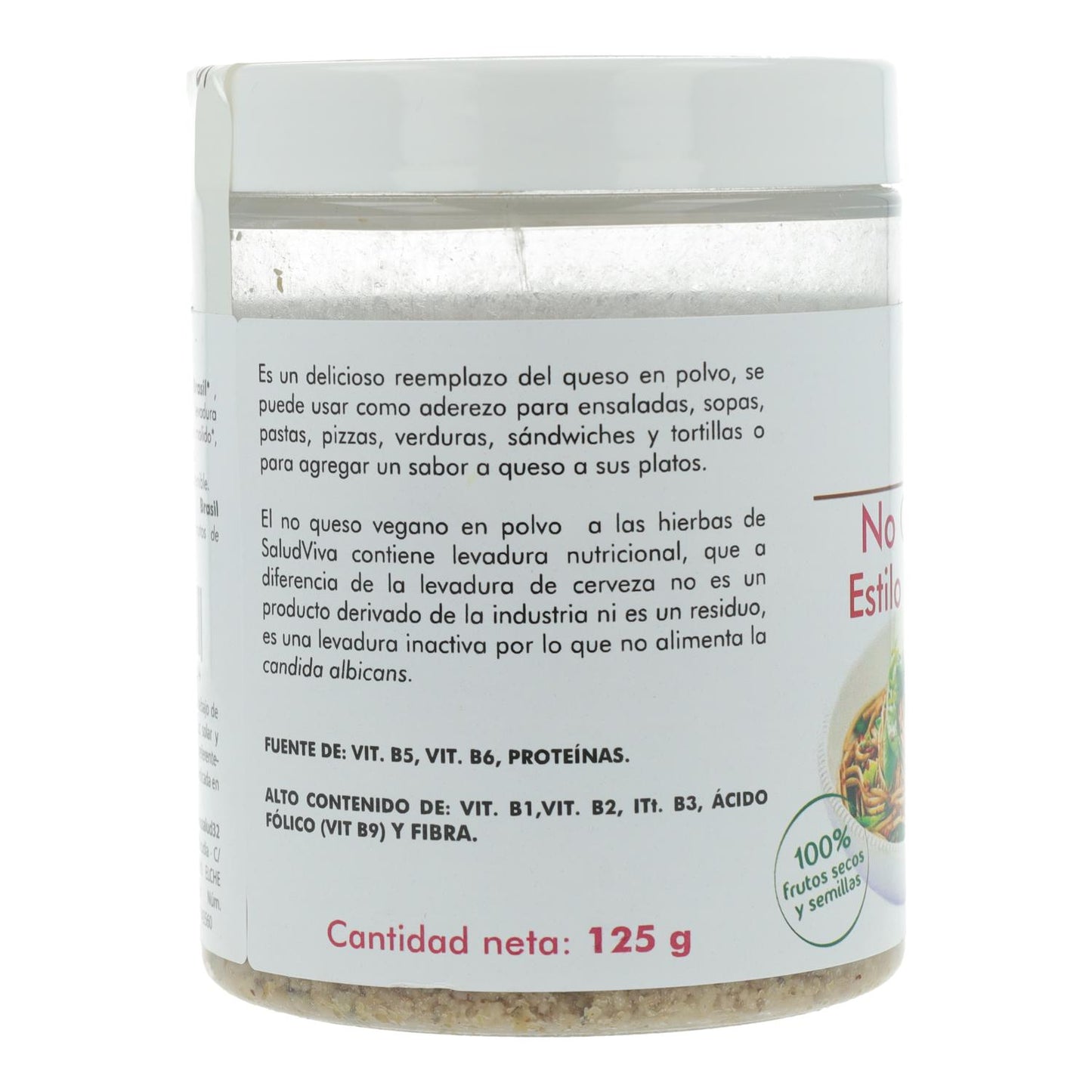 Queijo Vegan em Pó Sem Estilo Italiano Salud Viva 125g