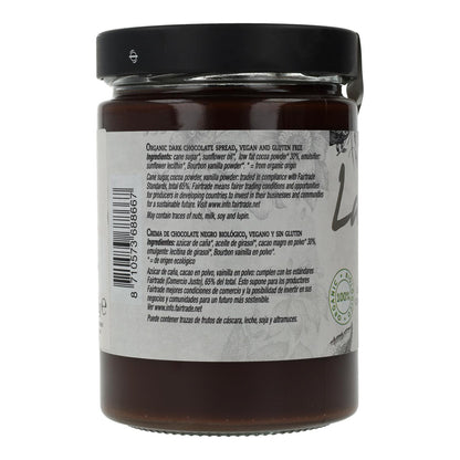Creme de chocolate negro vegan sem glúten La Vida, 600 g 600 g