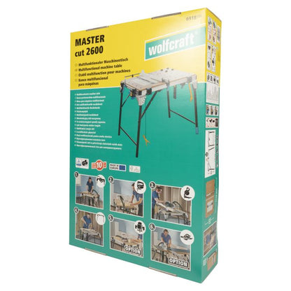 Bancada para máquinas MASTER cut 2600 6918000 Wolfcraft