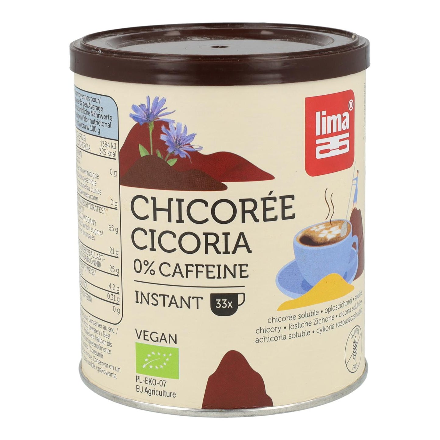 Chicória Instantânea Orgânica Lima 100 g