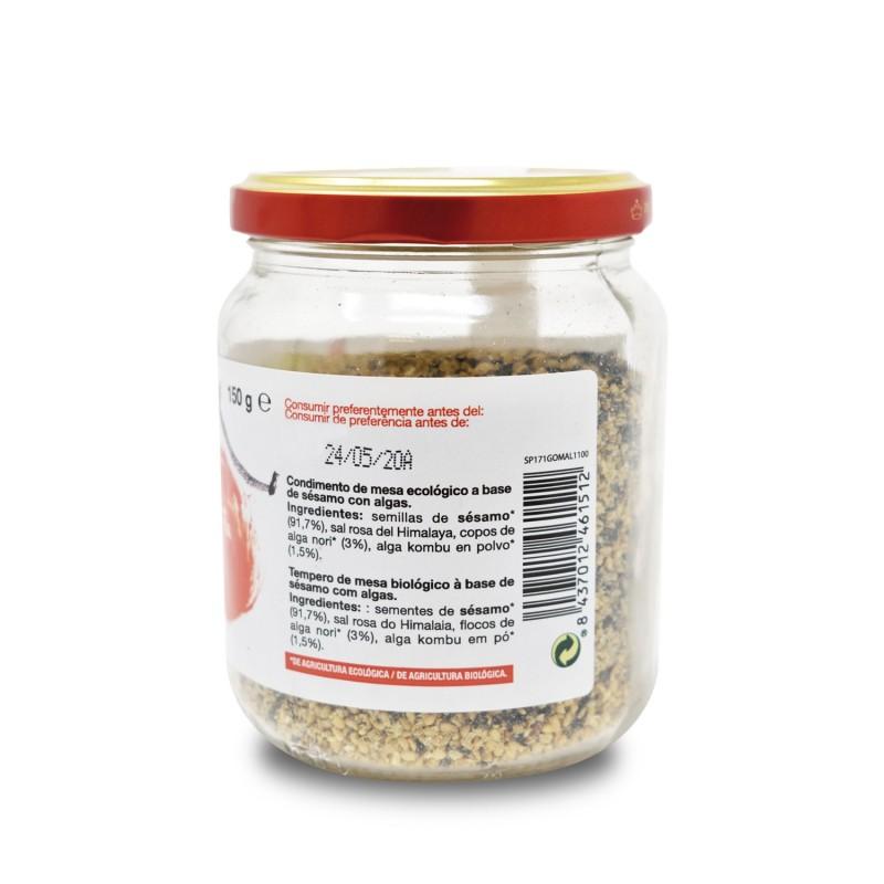 Gomasio com algas orgânicas La Finestra Sul Cielo 150 g