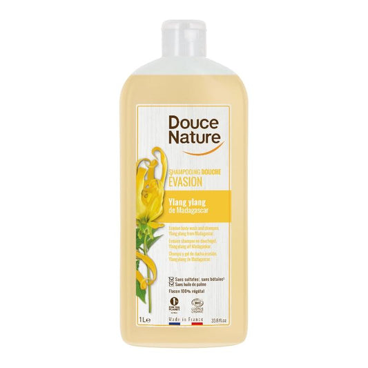 Champú y Gel de ducha Ylang Ylang Douce Nature 1 L