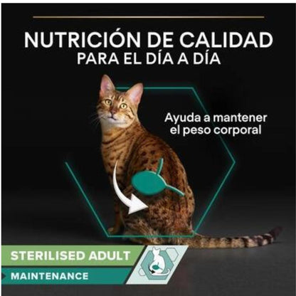 PURINA PRO PLAN Terrina de Bacalhau Esterilizada para Gato Molhado Saqueta 10 x 75g