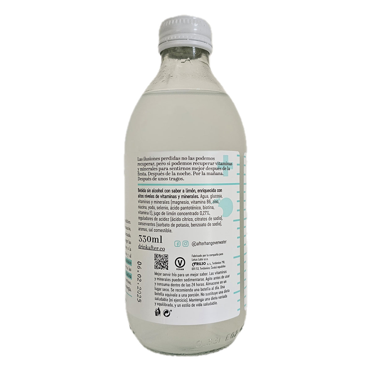 Água de Recuperação Pós-Ressaca 330ml