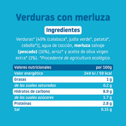 Smileat Pote de Legumes Biológicos com Pescada +6 meses 230g