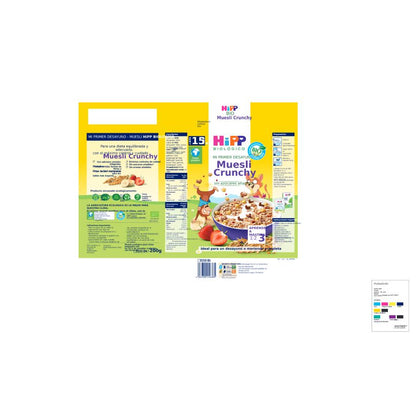 Embalagem x 2 Muesli Crocante para crianças Bio +15 meses HiPP 200 g