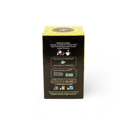 Infusão Orgânica de Gengibre e Limão Artemis 20 saquetas