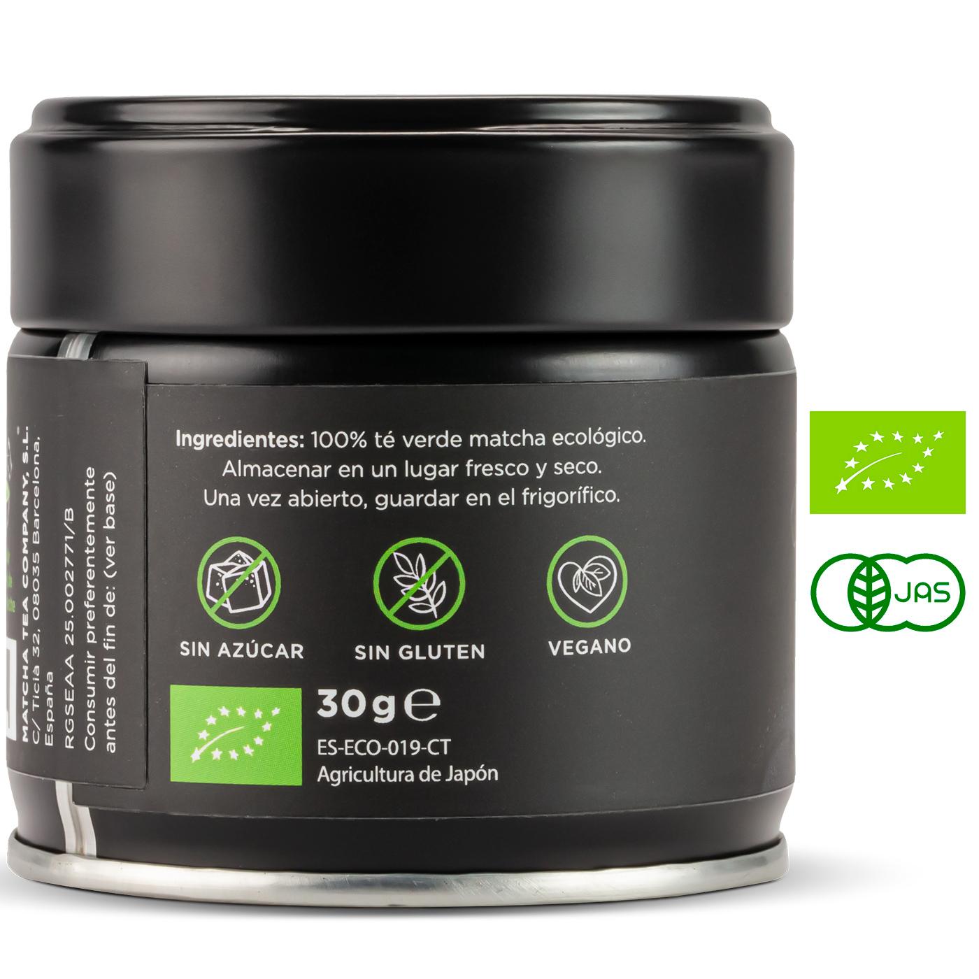 Chá Matcha Cerimonial Premium 100% biológico Matcha &amp; CO 30 g